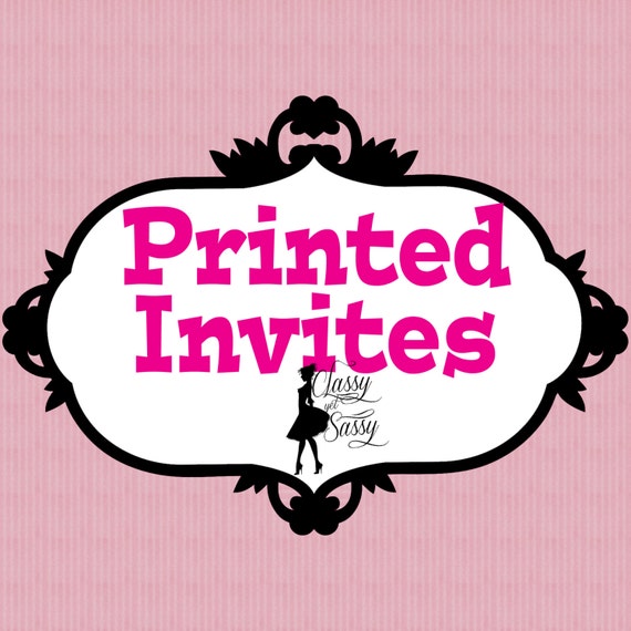 5x7 printed invites