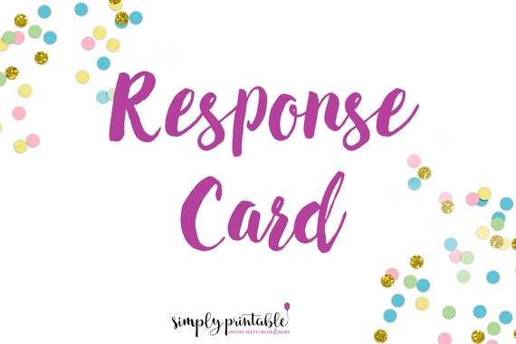 Response Card to Match Invitation Il_570xn