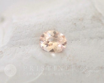 ON HOLD Peach Champagne Sapphire Oval Shape Gemstone for Engagement Ring