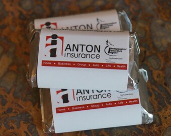 Business Branded Chocolate, Business logos Hershey's Miniatures, Creative Marketing Ideas, Business promotional gifts. Set of 100