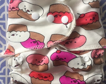 My Sweet Obsession- Organic One-Size Cupcake Diaper