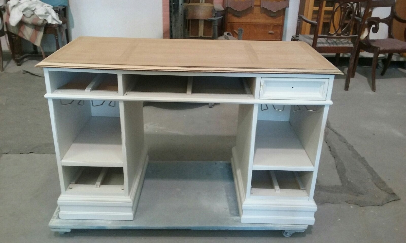 desk, wine bar, liquor cainet, bar, repurpose, redesign