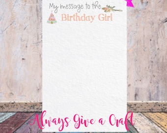 Boho Teepee Time Capsule notecards, INSTANT download, printable cards