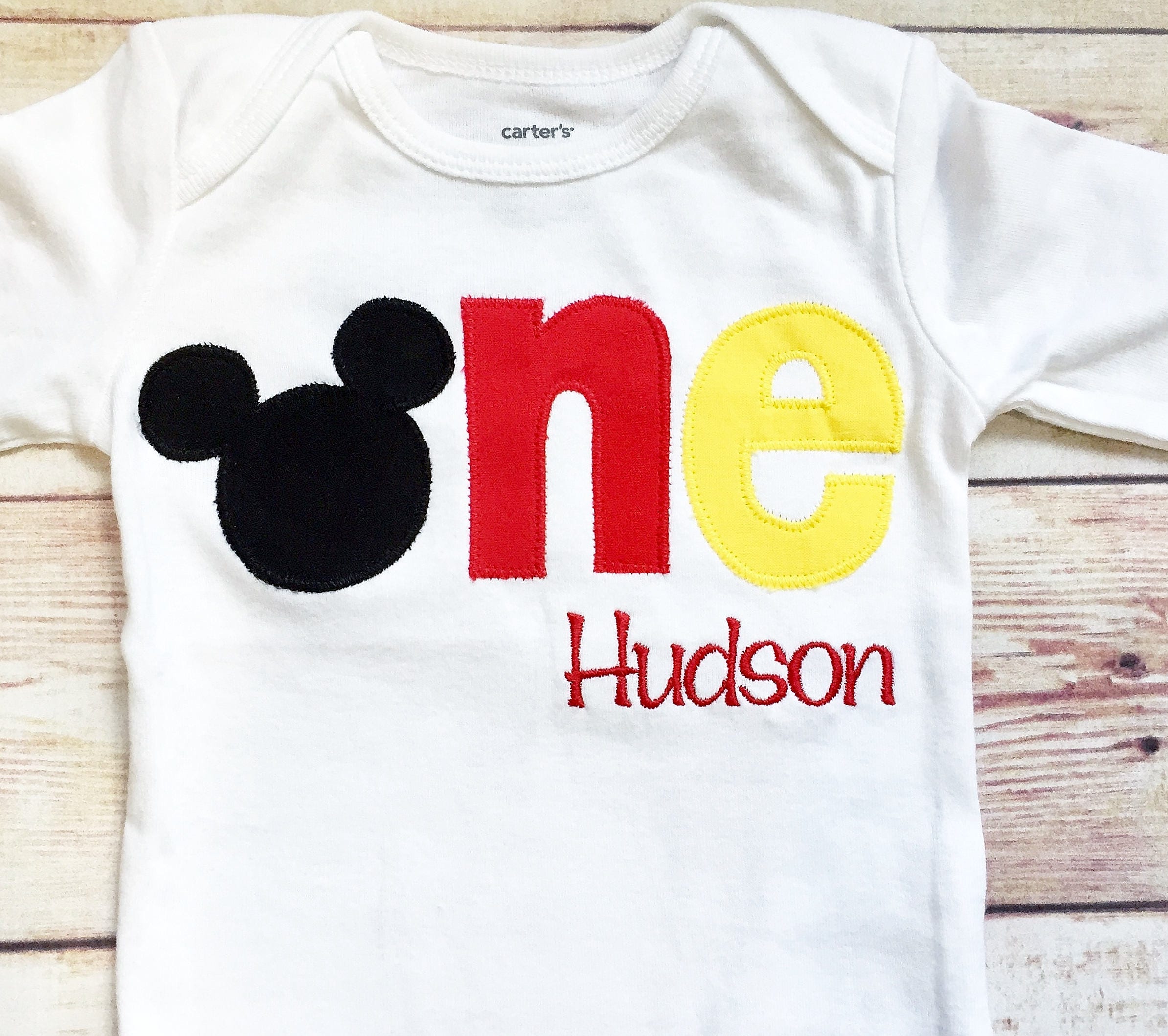 Mickey Mouse Inspired One Shirt for 1st Birthdays