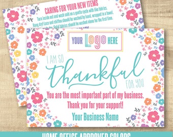LuLa Thank You Care Cards, LLR Care Cards, Happiness Policy, HO approved colors, LuLa Marketing Roe, LLR Marketing, floral bright