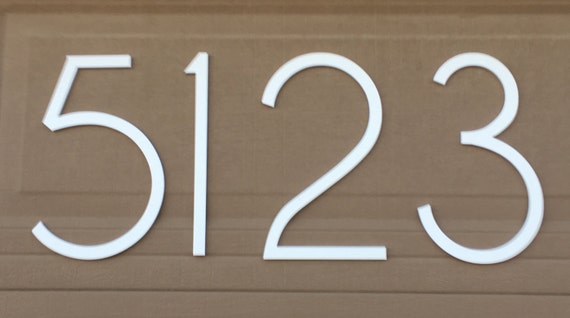 12 inch Magnetic Elegant Modern Numbers Letters for doors