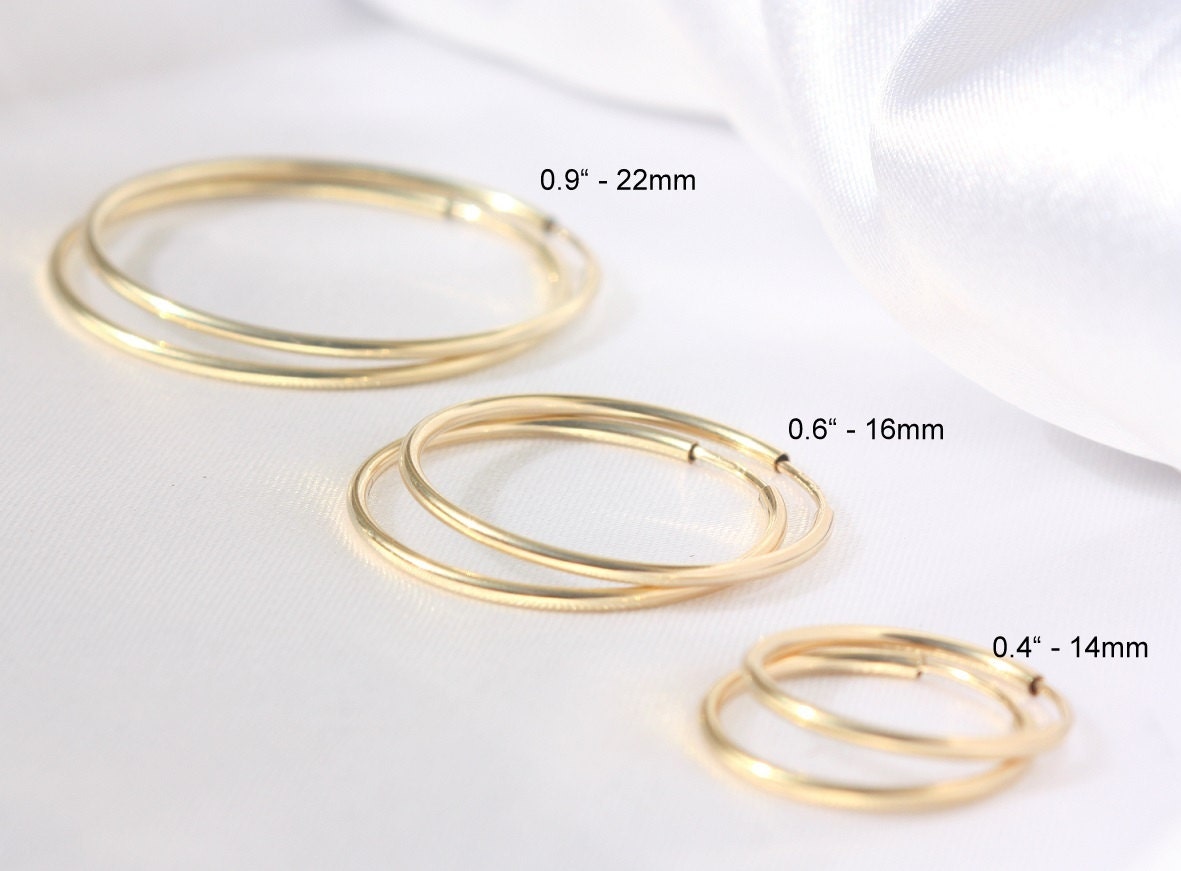 Thin Gold Hoops High Quality Gold Hoops 14k Gold Filled