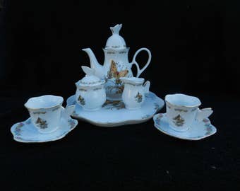 Tea Service: Hand decorated porcelain