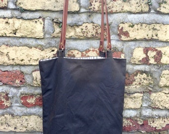 Oilskin Tote Bag