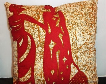 African Throw Pillow