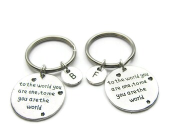 2 Best Friends Keychains, Couples Keychains, BF GF Keychains, Sisters Keychains, Friends Keychains, BFF Keychains, Personalized Keychains