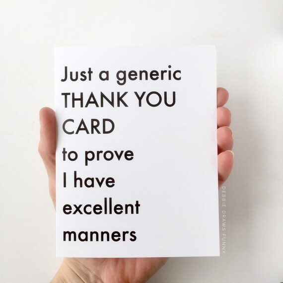 Lovely 80 Funny Thank You Card Messages