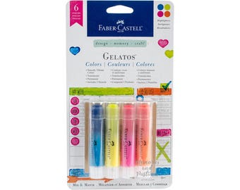 Gelatos Highlighters - Faber Castell - Scrapbooking Planner Bible Journaling - 332243