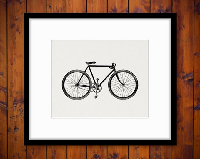 Digital Antique Bicycle Printable Image Illustration Download Bike Graphic Vintage Clip Art Jpg Png Eps HQ 300dpi No.1435