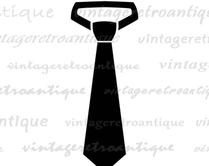 Tie Graphic Printable Image Business Tie Icon Download Men's Fashion Digital Antique Clip Art Jpg Png Eps HQ 300dpi No.4400