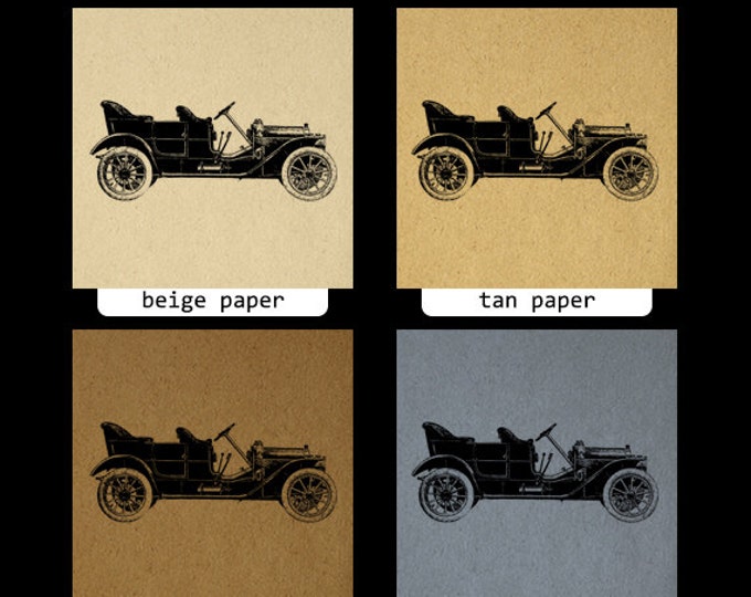 Printable Graphic Antique Car Download Automobile Auto Vehicle Digital Image Vintage Clip Art for Transfers etc HQ 300dpi No.3482