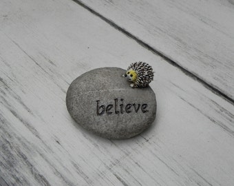 Fairy Garden Accessories believe Stone Pebble miniature hedgehog for fairy garden accessories, miniature garden accessory, terrarium supply