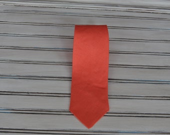 Coral Linen Tie, Coral Skinny Tie, Coral Regular Tie for Men, Youth, Boys. All Sizes
