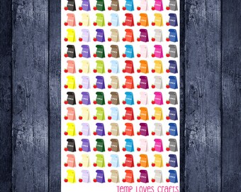 Lunch Bag stickers for your erin condren life planner, happy planner, filofax, kikki k or any planner