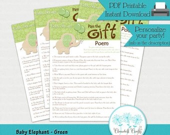 Pass the gift poem  Etsy