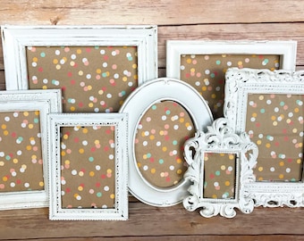 Wedding Table Decor, Rustic Home Decor, Small Picture Frames, Picture Frame Set, Rustic Wedding Ideas, Rustic Picture Frame, Gallery Wall