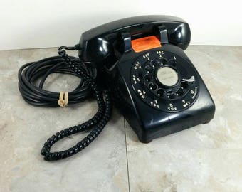 Vintage Western Electric Bell System Rotary Phone with Long Cord - Great Condition