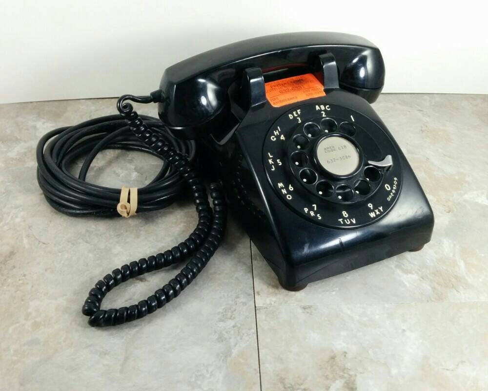 Vintage Western Electric Bell System Rotary Phone with Long