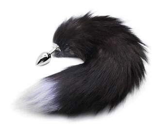 Faux fox tail butt plug,steel butt plugs,tail butt plug,anime tails,kawaii sex toys,kawaii,sex toys,cosplay tails,stainless butt plugs,cat