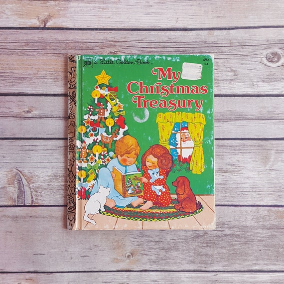 My Christmas Treasury Children's Book 1970s Retro