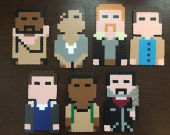 The Walking Dead magnets Series 2|handmade|choose1|walking dead cake toppers|walking dead ornaments|walking dead favors|Negan|Abraham|Eugene