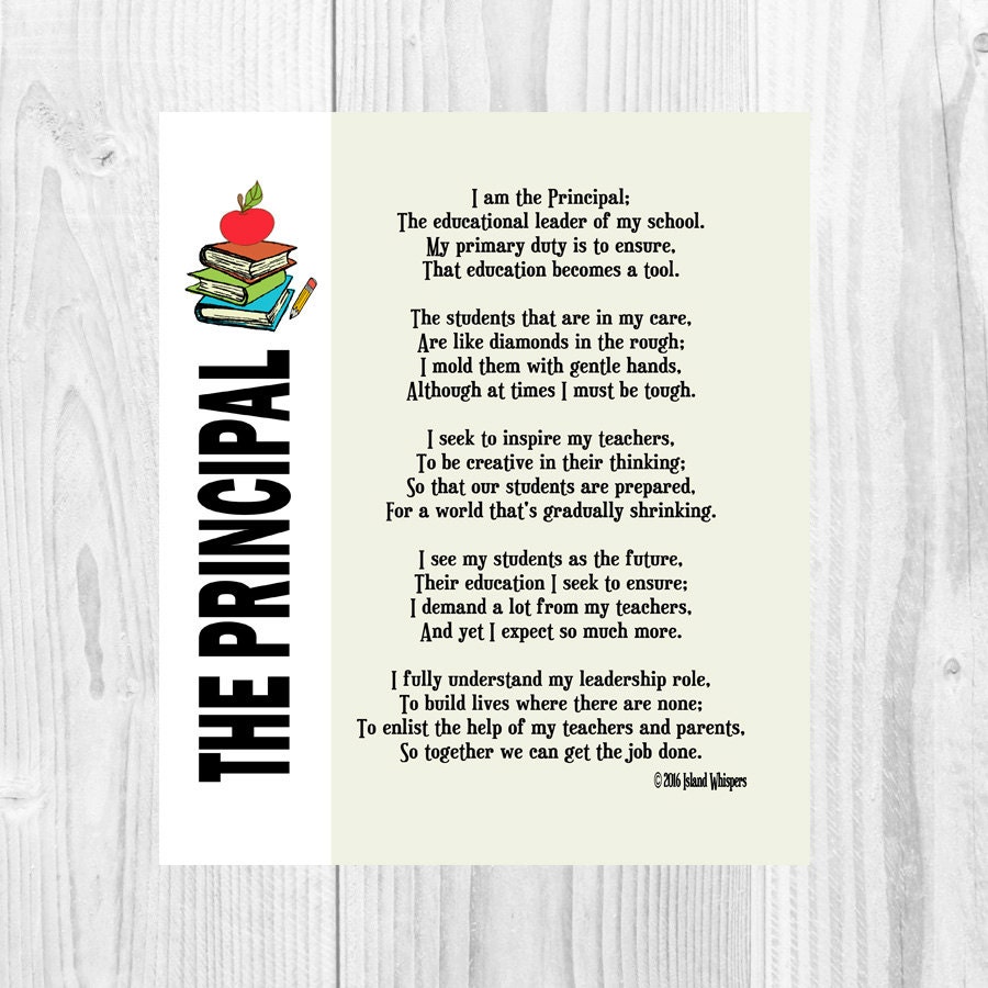 Principal перевод. Poems about Appreciation.