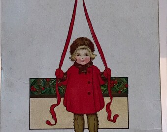 Vintage 1920's Stecher Christmas Postcard