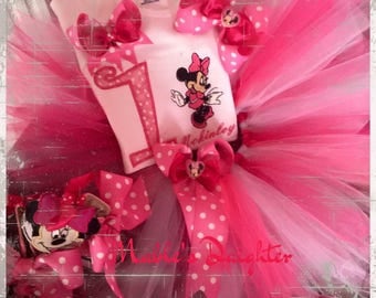 SALE Minnie Mouse Tutu Set and matching Converse