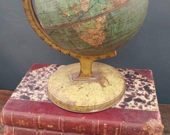 Vintage 1930s Tin Litho Globe By Chein & Co.