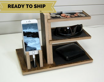Charging Station Organizer - Single Phone and Valet