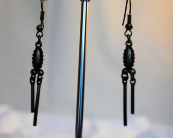 FV15E01-048> Covered Button Earrings  - KIMONO main image 0
