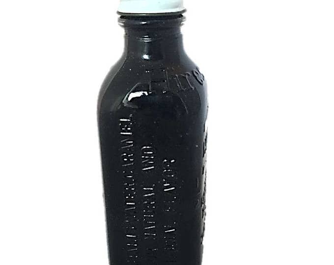Vintage 1970s It's High Time For Hires Root Beer Extract Bottle With Directions Embossed Home Recipe