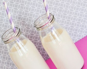 DIY Blank Glass Milk Bottles