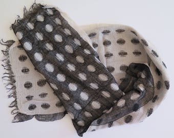 Black and White Woven Ovals