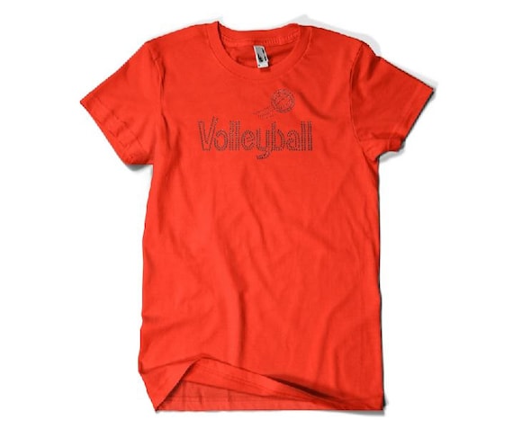 Rhinestone Volleyball Shirts Volleyball Bling Shirt