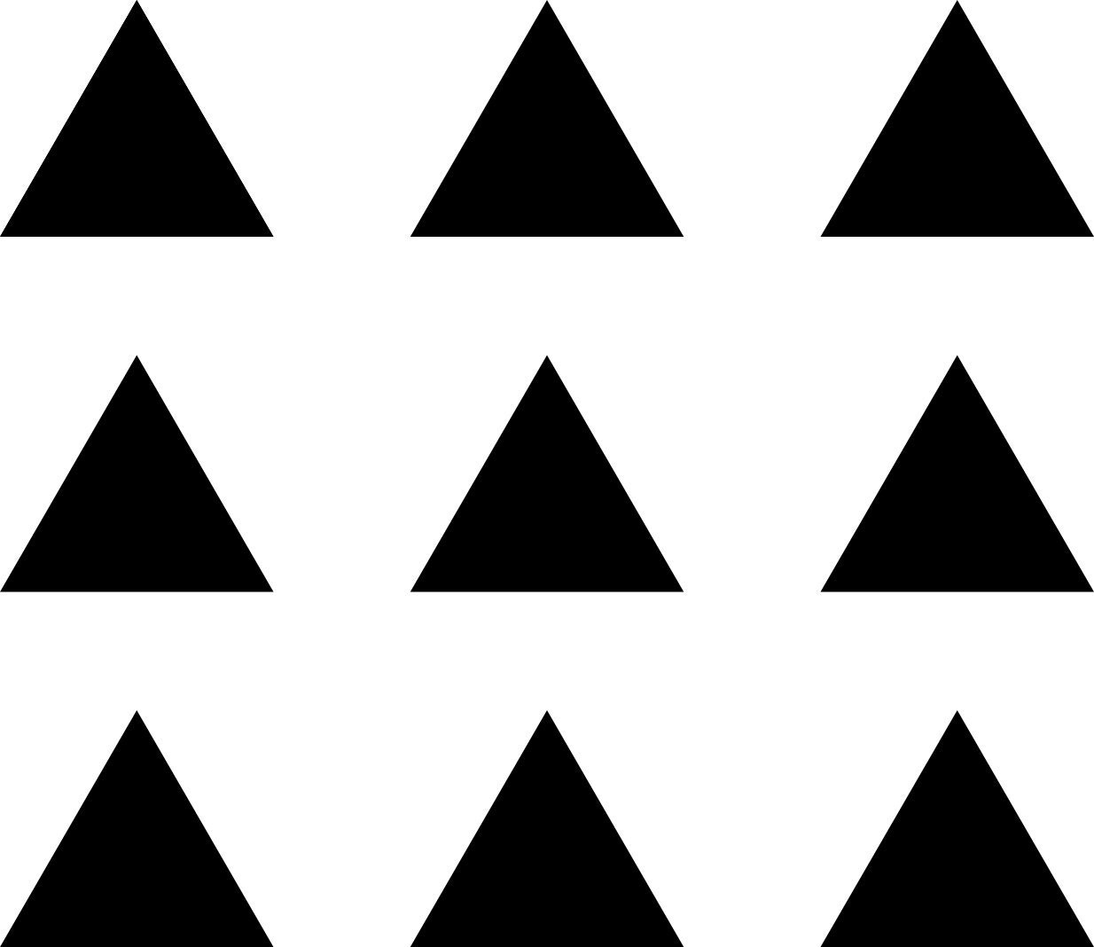 Wall Stencil Triangles Stencil in reusable mylar from westlondonlaser