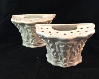 Pair Of Vintage Wall Vases From Holland