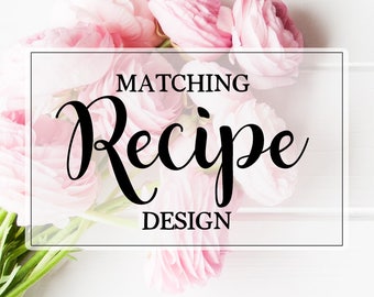 Coordinating Recipe Card Design