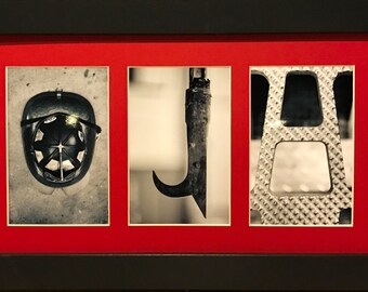 Custom - Firefighter Letter Art Framed and Matted