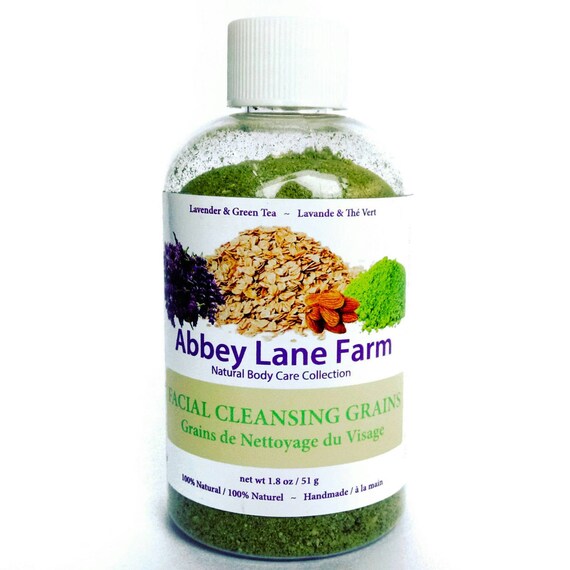 FACIAL CLEANSING GRAINS Lavender Green Tea Powder Cleanser