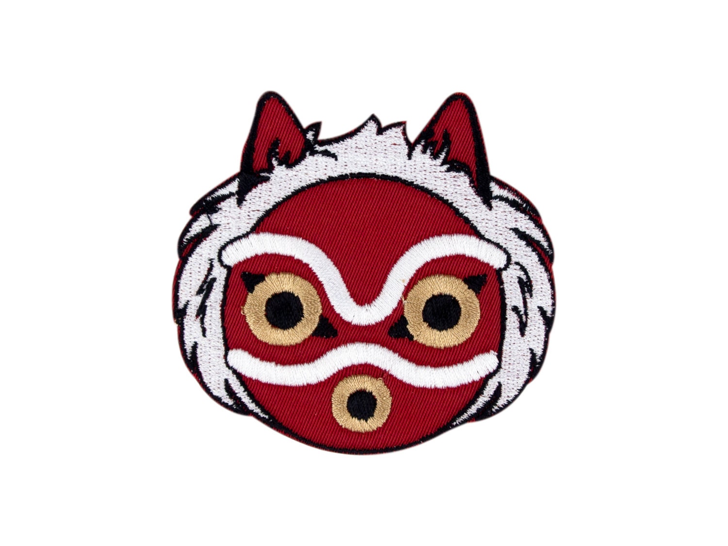 Princess Mononoke Mask Embroidered Iron On Patch Iron on