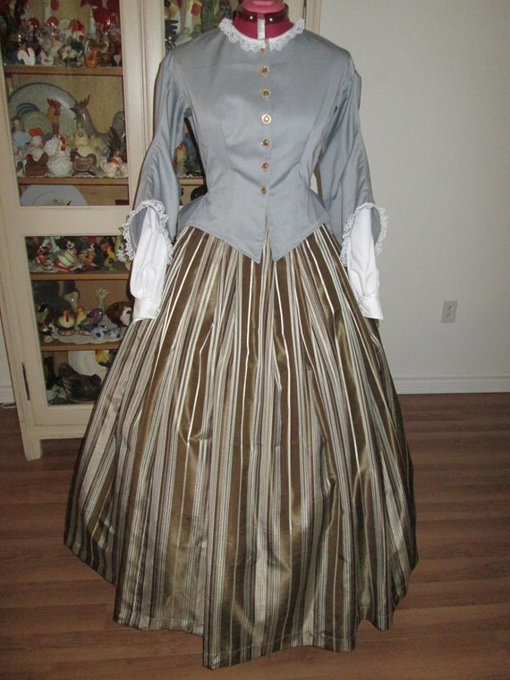 Civil War Women Dress 18601865 Women Clothing Size 8