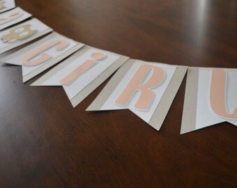 It's girl banner, baby shower banner