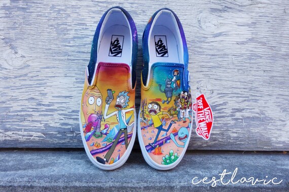 Rick & Morty Mashup Custom Handpainted Shoes for Juicy