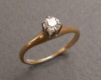 14K .20 pt diamond solitaire size 4.5